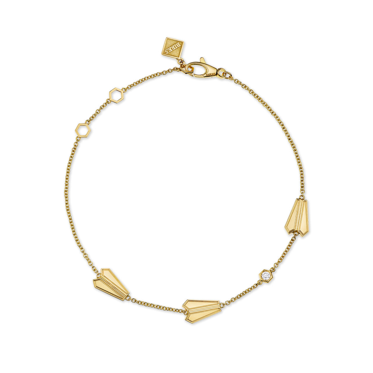 Birks Beekeeper Yellow Gold Station Bracelet image number 0